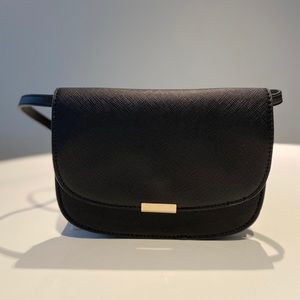 Zara Mini Black Hip and Shoulder Bag